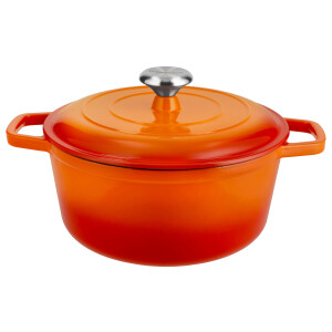 SILVERCREST Gietijzeren pan, Ø26 cm (Oranje)