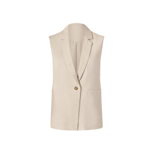 esmara Mouwloze dames blazer (Beige, 46)