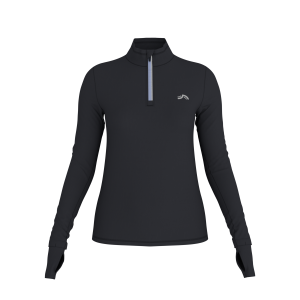 CRIVIT Dames thermo sportshirt (Zwart, XS (32/34))
