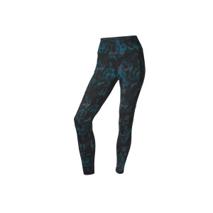 CRIVIT Dames thermo sportlegging (Patroon/zwart/blauw, XS (32/34))