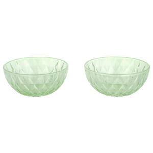 SILVERCREST Set van 2 glazen ijscoupes of schaaltjes (Schaal/mint)