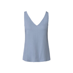 esmara Dames linnen top (M (40/42), Blauw)