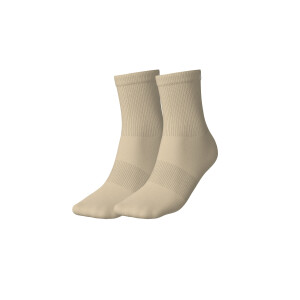 CRIVIT 2 Paar dames pilates sokken (Beige/wit, 35-38)