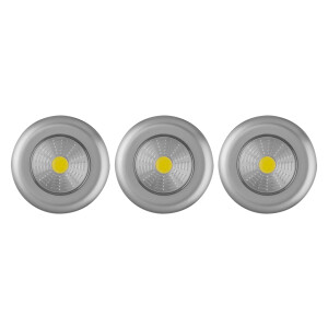 LIVARNO home 3 LED-lampen (Zilver)