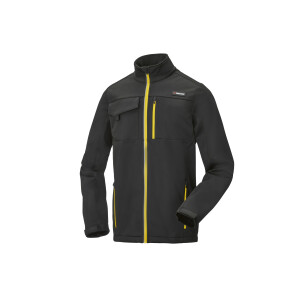 PARKSIDE Heren softshell jas (Zwart/geel, XL)