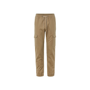 LIVERGY Heren cargobroek (Beige, XL)