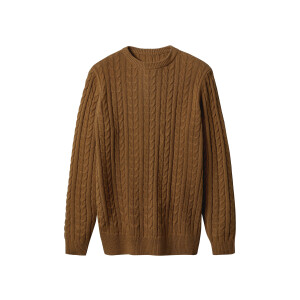 esmara Men Gebreide heren trui (Bruin, XL)