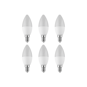LIVARNO home 6 LED-lampen (E14, kaars)