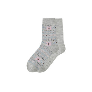 esmara 2 Paar kinder thermosokken (Grijs, 39-42)