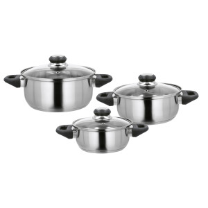 SILVERCREST RVS pannenset, 6-delig