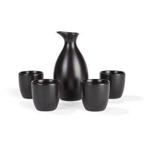 ERNESTO Sake-set 5-delig (Zwart)
