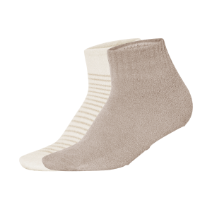 esmara 2 Paar dames huissokken (Beige/bruin, 35-38)