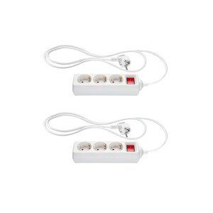 SILVERCREST Stekkerdoos (3 stopcontacten (wit))