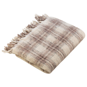 LIVARNO home Plaid 130 x 170 cm (Geruit bruin)