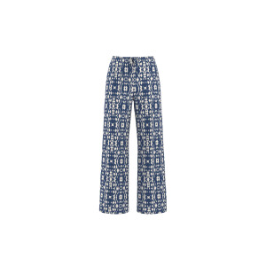 ESMARA Satijnen dames wide leg broek (Blauw, L (44/46))