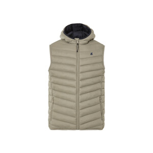 LIVERGY Gewatteerde heren bodywarmer (Zandkleurig, XL)