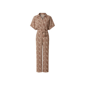 ESMARA Dames crêpe jumpsuit (Bruin/beige, L (44/46))