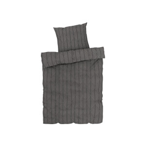 LIVARNO HOME Dekbedovertrek 140 x 200 cm (patroon grijs)