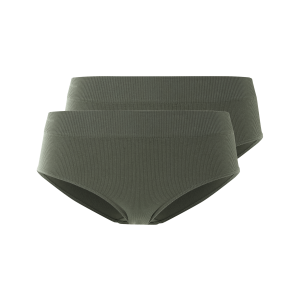 ESMARA Dames Hipster, 2 stuks, seamless (Kaki, L (44/46))