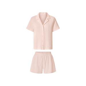 esmara Korte mousseline dames pyjama (Lichtroze, M (40/42))