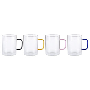 ERNESTO Glazenset (Cappucinokopjes set van 4)