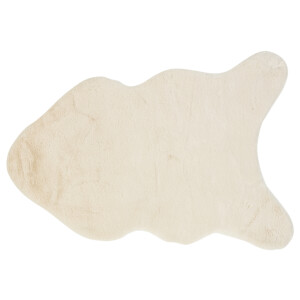 LIVARNO home Tapijt van imitatiebont 60 x 90 cm (Crème)