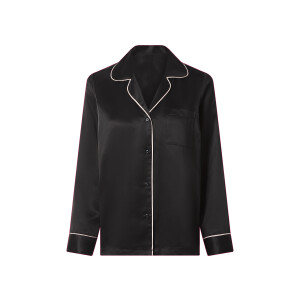 esmara Satijnen dames pyjama (Zwart, L (44/46))