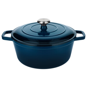 SILVERCREST Premium gietijzeren pan (Blauw)