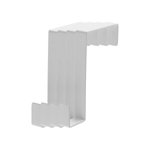 LIVARNO home 4 Radiator- of deurhaken (Deurhaken wit, set van 4)