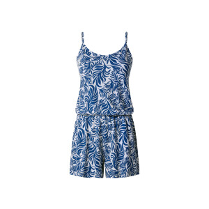 ESMARA Dames jurk of jumpsuit (Blauw/wit, XS (32/34))