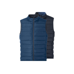 ESMARA MEN Heren omkeerbare bodywarmer (Donkerblauw/blauw, XXL)