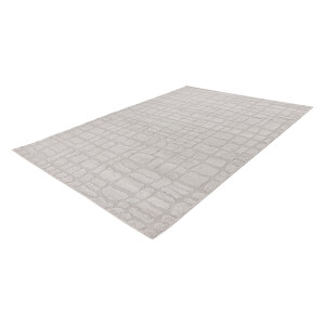 KAYOOM Vloerkleed Angel - zacht laagpolig (125, Zilver, 120 x 170 cm)