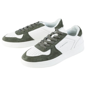 LIVERGY Heren sneakers (Wit/groen, 43)