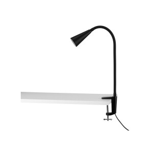 LIVARNO home LED-klemlamp met flexibele arm (Klem spotlight, Zwart)