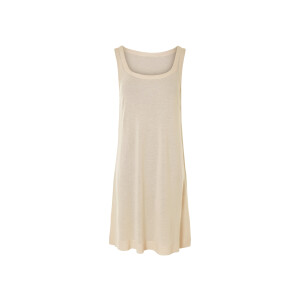 ESMARA Dames jurk van linnenmix (Beige, XS (32/34))