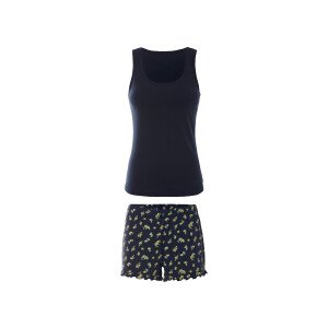 esmara Korte dames pyjama (Marineblauw, XS (32/34))