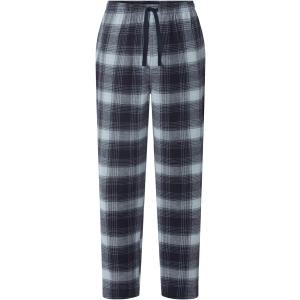 ESMARA MEN Heren flanellen pyjamabroek (Geruit/donkerblauw, L)