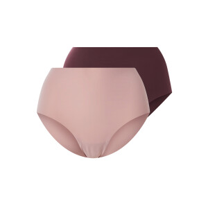 ESMARA Set van 2 dames corrigerende onderbroeken (rood/rosé, M (40/42))
