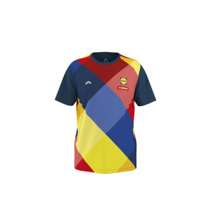 CRIVIT Heren sportshirt Lidl-Trek 2026 (geel/rood/navy, XXL)