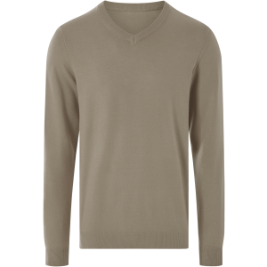 ESMARA MEN Heren fijngebreide trui (Beige, XXL)