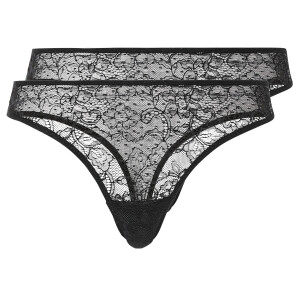 esmara 2 dames strings (Zwart, XS (32/34))