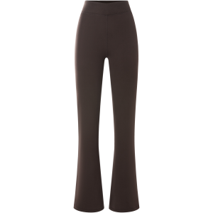 ESMARA Dames flared thermolegging, met pluche (Bruin, M (40/42))