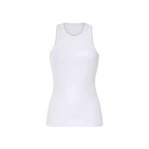 esmara Dames geribde tanktop (Wit, M (40/42))