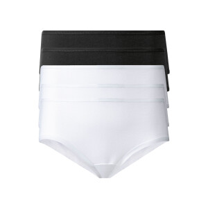 esmara 5 dames hipsters (Zwart/wit, M (40/42))