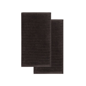 LIVARNO HOME Gastendoeken, 2 stuks, 50 x 100 cm (Grijs)