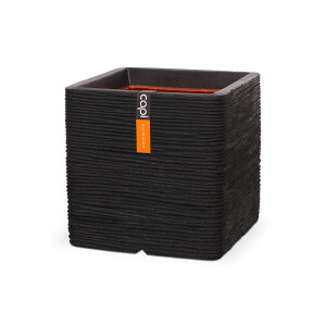 CAPI EUROPE Bloempot vierkant (30 x 30 x 30 cm, zwart)