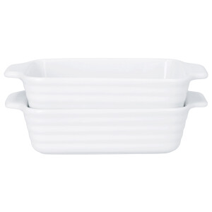 SILVERCREST Ovenschalen (2 kleine, wit)