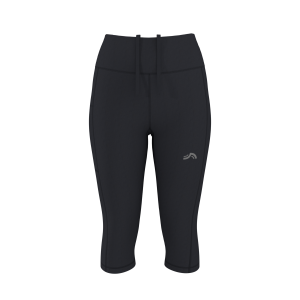 CRIVIT Dames capri sportlegging (Zwart, M (40/42))