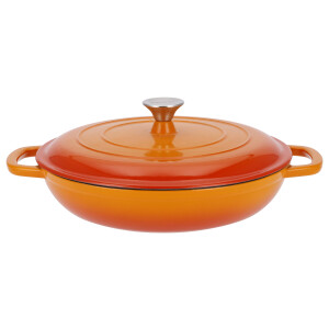 SILVERCREST Gietijzeren pan 30 cm 3,7 L (Oranje)
