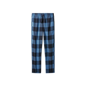 esmara Men Flanellen heren pyjamabroek (Blauw, XL)